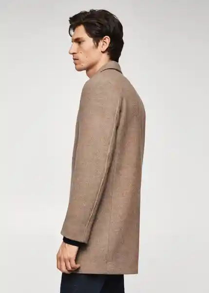 Abrigo Hake-I Beige Talla XXL Hombre Mango