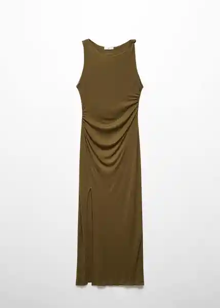 Vestido Cacao Khaki Talla L Mujer Mango