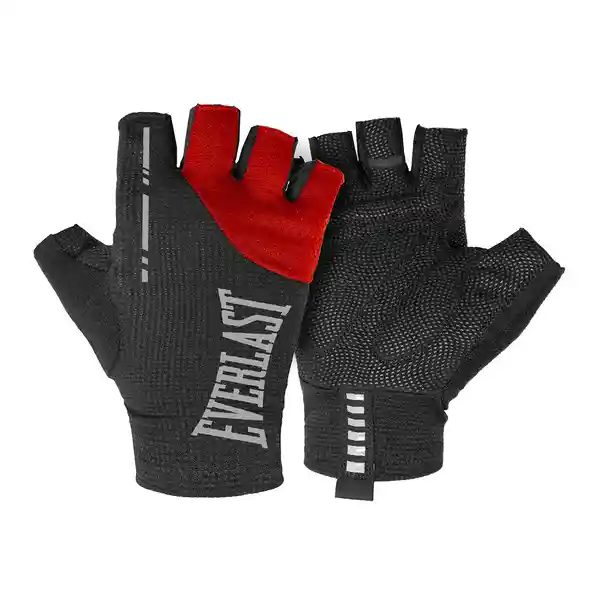 Guante de Pesas Pulse Fitness Negro Rojo Talla S Everlast