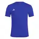 Adidas Camiseta Adizero E Tee Para Hombre Azul Talla M