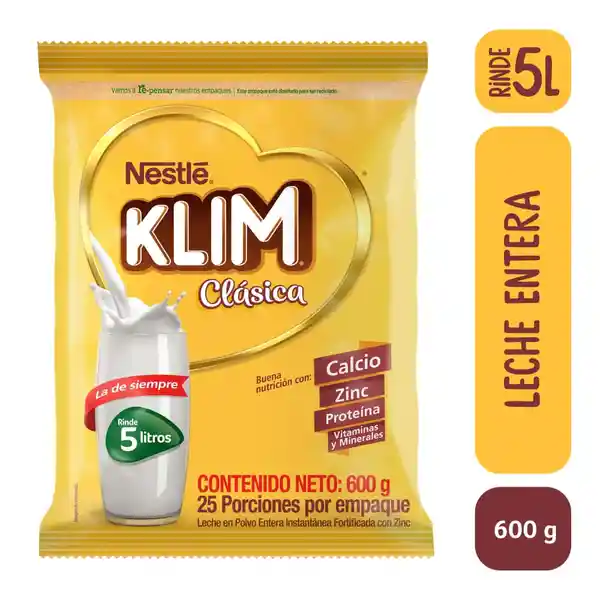 Leche en Polvo Klim Clásica 600 g