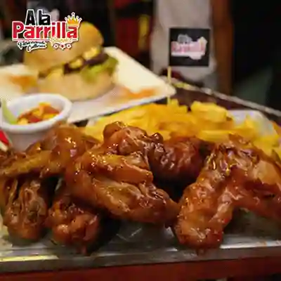 Alitas de Pollo Al Carbón