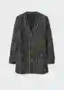 Chaqueta Ciruela Negro Talla Xs Mujer Mango