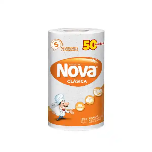 Nova Toalla Papel Rollo Doble Hoja