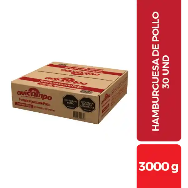 Avicampo Hamburguesa de Pollo