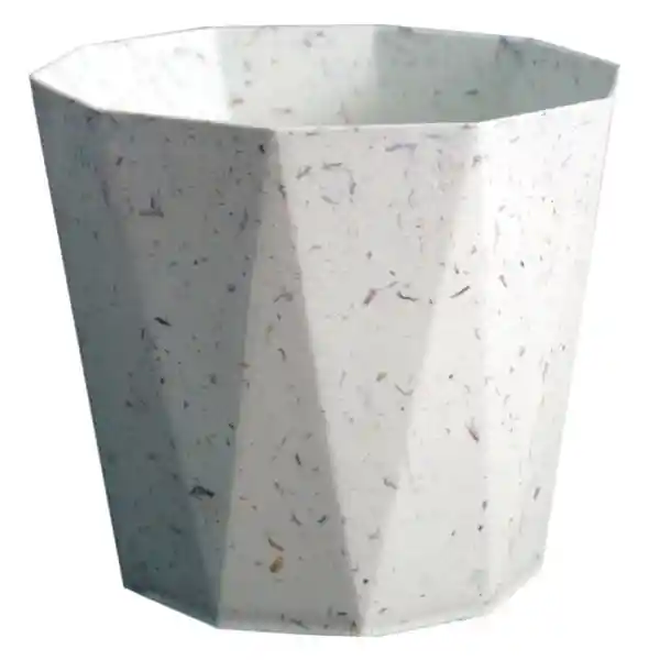 Fercon Maceta Eco/Fibra Natural Dubái Blanco 13 x 15 cm