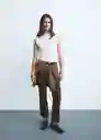 Jean Sienna Chocolate Talla 34 Mujer Mango
