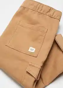 Pantalón Flores Tabaco Talla 67 Niños Mango