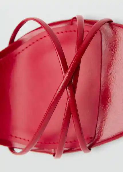 Sandalias Zazo Rojo Talla 37 Mujer Mango