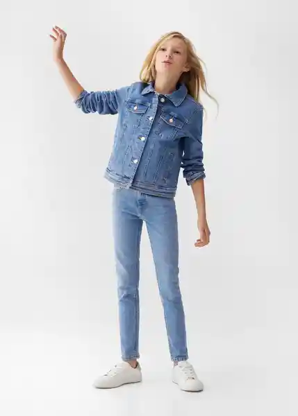 Jean Skinny3 Tejano Medio Talla 08 Niñas Mango