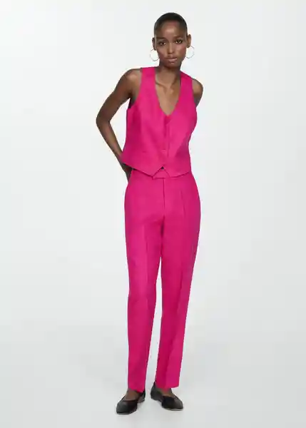 Chaleco Boreli Fucsia Talla XS Mujer Mango
