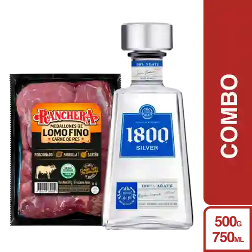 Combo Papá- Ranchera Medallón de Lomo Fino + 1800 Reserva Silver