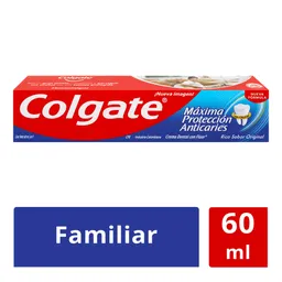 Crema Dental Colgate Máxima Protección Anticaries 60 ml