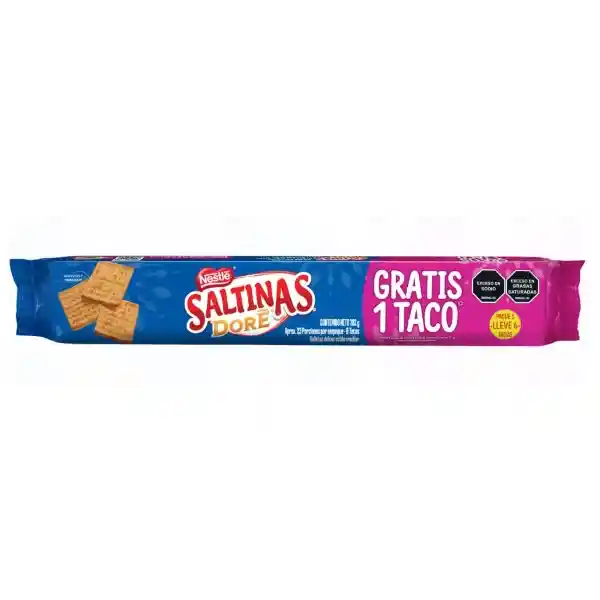 Galletas dulces SALTINAS DORÉ pague 5 lleve 6 tacos x 702g