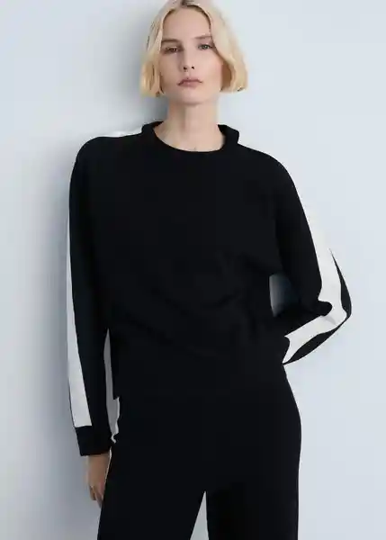 Jersey Comox Negro Talla XL Mujer Mango