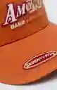 Gorra Unisex Naranja Talla M 751G506_NAR181350 Americanino