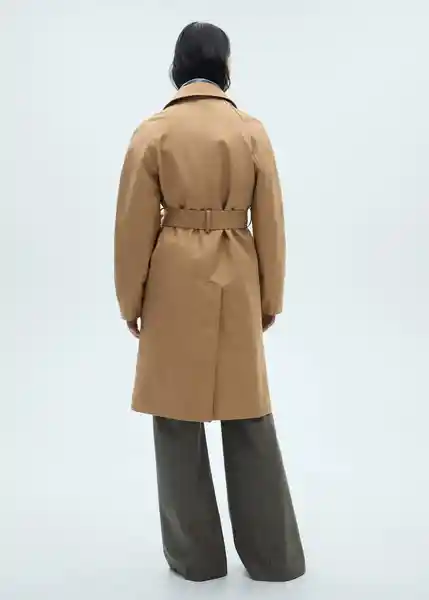 Saco Trench Isabel Camel Talla S Mujer Mango