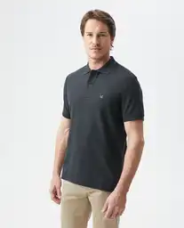 Camiseta Polo Masculino Negro Sombrio Ultraoscuro S Chevignon