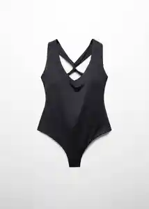 Short Bañador Fridap Negro Talla 27 Mujer Mango