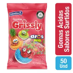 Grissly Gomitas Ácidas en Forma de Aros XL