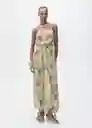 Enterizo Mono Stella Crudo Talla M Mujer Mango