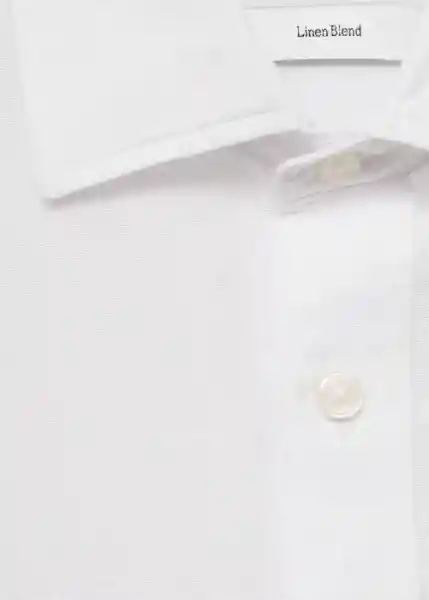 Camisa Avispa Blanco Talla M Hombre Mango