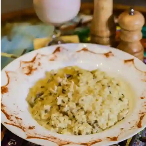 Risotto de Pollo y Champiñones