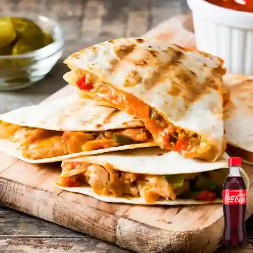 Combo Quesadilla + Coca-Cola Sabor Original 400 ml