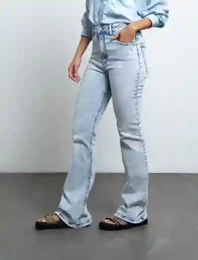 Jean Mujer Azul Índigo Medio Talla 4 493F053 Naf Naf