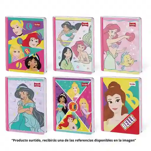 Scribe Cuaderno Cosido Rayas de Princesas Surtido