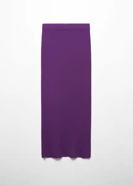 Falda Olimpica Morado Talla XS Mujer Mango