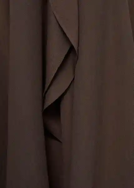 Falda Hera Marron Talla L Mujer Mango