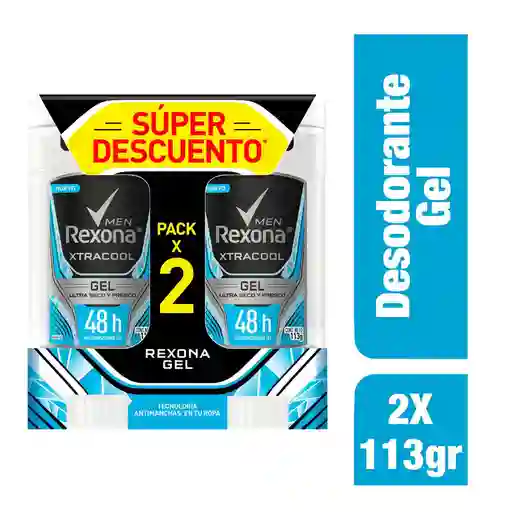 Rexona Desodorante Antitranspirante Men en Gel Xtracool