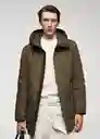 Abrigo Parka Piran Khaki Talla XL Hombre Mango