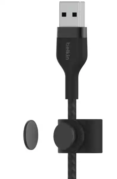 Belkin Cable Pro Flex Lightning a USB-A Con Correa Negro 1 m