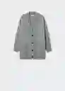 Cardigan Taldora Gris Talla 24 Mujer Mango