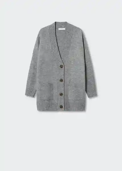 Cardigan Taldora Gris Talla 24 Mujer Mango