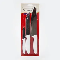 Tramontina Incluye: 3 Unidades.1 Cuchillo De 3 Pulgadas.1 Cuchillo De 6 Pulgadas.1 Cuchillo 8 Pulgadas. Con Diseño Moderno. Da Delicadeza Y Alegría A Su Cocina. Gracias Al Tratamiento Térmico Que Tienen El Filo Dura Más Tiempo. Lamina De Acero Inoxidable. Mango De Polipropileno. Protección Antimicrobiana Que Inhibe Y Reduce El Crecimiento De Bacterias Y Hongo. Apto Para El Lavavajillas. Marca: . Sku 211159