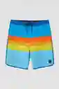 ONeill Short de Baño Four Square Stretch Am Azul Talla 34