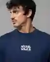 Camiseta Hombre Azul Zarco Oscuro Talla M 58233 Rifle