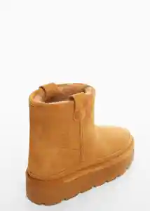 Botines Pineda Camel Talla 41 Mujer Mango