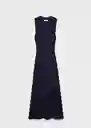 Vestido Moiso Navy Talla XS Mujer Mango