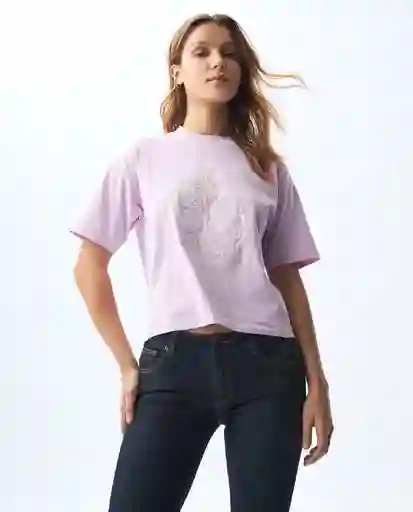 Camiseta Mujer Rosado Talla L 601G002_ROS143206 Americanino