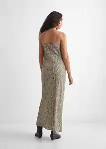 Vestido Dresden Beige Talla 20 Teen Niñas Mango