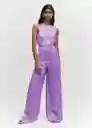 Enterizo Mono Hax Malva Talla XS Mujer Mango