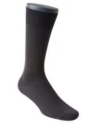 Calcetin Formal Liso Trelon Punto Blanco 55410