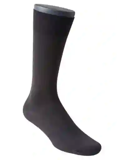 Calcetin Formal Liso Trelon Punto Blanco 55410