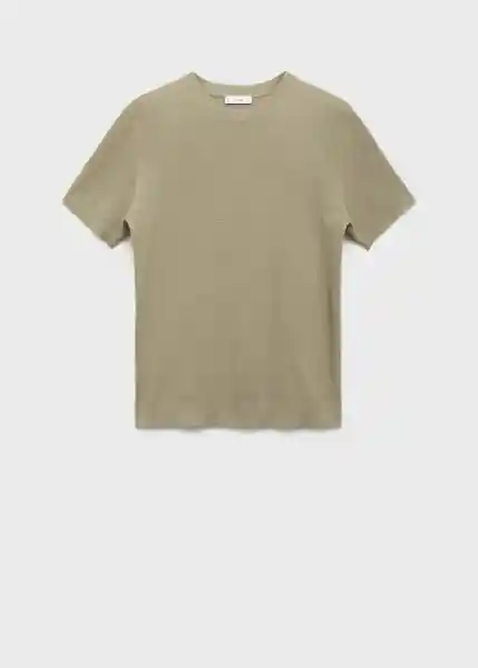 Camiseta Tricot Andrew Khaki Talla M Hombre Mango