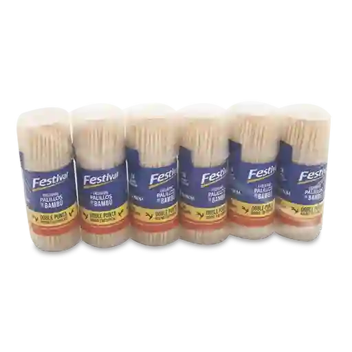 Bambu Palillo Tarro Doble Punta