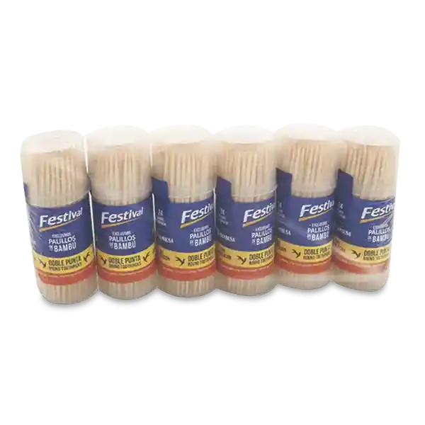 Bambu Palillo Tarro Doble Punta